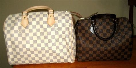 lv speedy monogram vs damier|Looking to buy my first LV! Speedy: monogram vs. damier.